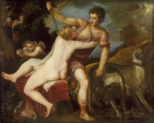 TITIEN, Vénus et Adonis,c 1560-65, Huile sur toile,  © MMA, New York.