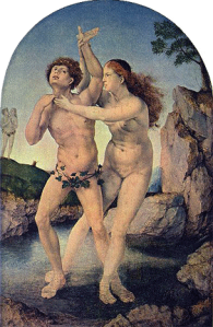 GOSSAERT Jan, La Métamorphose d'Hermaphrodite et Salmacis, 1520, h/p, 32.8 × 21.5 cm, Musée Boijmans, http://collectie.boijmans.nl/en/collection/2451-(OK).